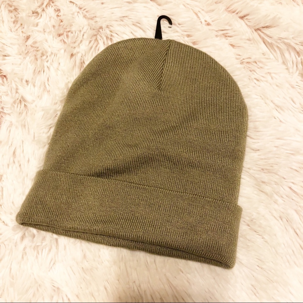 Empyre soft knit beanie olive green hat winter - Picture 2 of 4